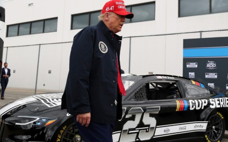 President Trump Takes Ceremonial Laps at Daytona 500 in “The Beast”